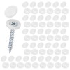M METERXITY 100-Pack Plastic Hinged Screw Cover Caps, 3mm Shutter