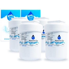 4-Pack Replacement for General Electric PSB42YSXASS Refrigerator Water Filter - Compatible with General Electric MWF, MWFP Fridge Water Filter Cartridge