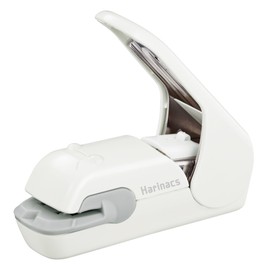 Kokuyo SLN-MPH105PW Harinacs Press Stapleless Stapler, No Hole, Pale White