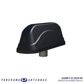 Panorama Antennas LGAM-7-27-24-58-1S 6dBi Omni-Directional Antennas (6dBi, 0.698-0.96/1.71-2.17/2.5-3.8GHz, Omni-Directional Antenna, 0-18 mm, Black, 25W)
