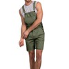 Runcati Mens Casual Bib Overall Shorts Lightweight Cotton Loose Fit