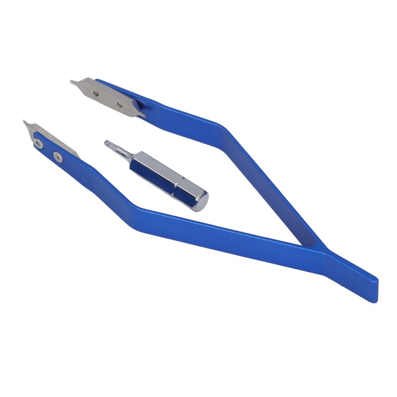 2PCS V Shape Spring Bar Tweezers Professional Alloy Steel Watch