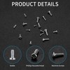 woshilaoDS 800Pcs Tiny Screws for Electronics, Micro Small Pan Head