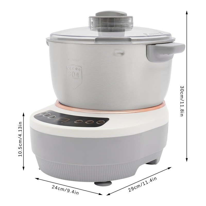 CUBELLIN 5L Dough Mixer 200W Electric Dough Maker with Ferment