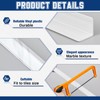 10 Pack 78 Inch Tile Edge L Trims, White Wall