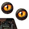 Opuweiy 2 PCS Beast Eyes Sticker, Wrangler Car Light Decals,