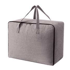 Surblue Clothes Storage Bag Organizer with Durable Handles Thick Fabric Large Capacity for Blanket Comforter Clothing Bedding (DeepGrey, XL)