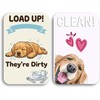 Cute Dishwasher Magnet Clean Dirty Sign - 3.5" x 2.3"