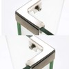 Mnixy 5Y4B Retaining Clamp, Acrylic, Silver