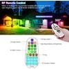 CLY Solar 6 in 1 RGB Spotlights Outdoor Garden, 10