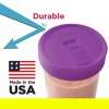 iLIDS Mason Jar Drink Lid, Wide Mouth, Mulberry, Pack of