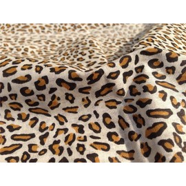 LUMoony MoonyLI Pack of 5 Leopard Print Cotton Fabric Printed Fabric Patchwork Bundles Fat Quarters Assorted 50 x 50 cm Cotton Fabric Leopard Fabric