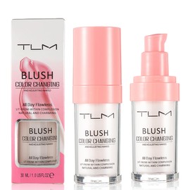2Pcs TLM Blush Colour Changing, All Day Flawless Color Changing Blush,TLM Temperature Changing Liquid Blush for Mature Skin,Long Lasting Waterproof Blush for Face Makeup