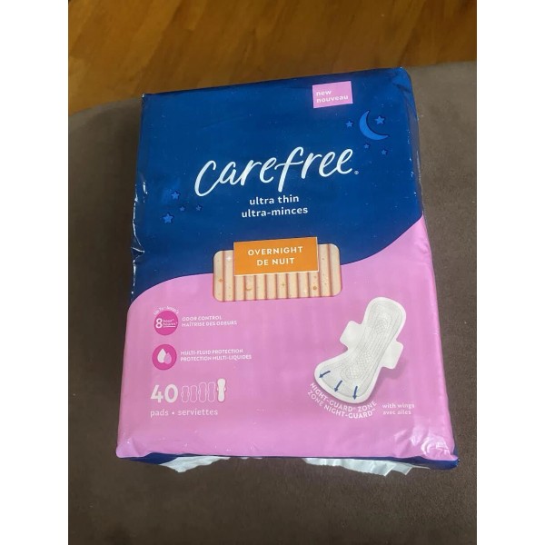 Carefree Ultra Thin Pads with Wings, 8 Hour Odor Control