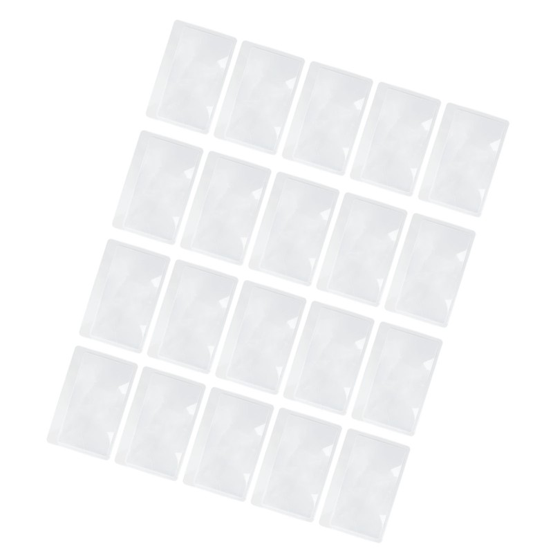 20 Sheet Credit Card Size 3X Magnifiers Portable Transparent Pocket