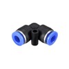 sourcing map Plastic Elbow Push to Connect Tube Fitting 6mm