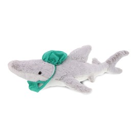 DolliBu Shark Doctor Plush Toy - Super Soft White Shark Doctor Stuffed Animal Dress Up with Cute Scrub Uniform & Cap Outfit - Gift with Personalization - 23" Inches