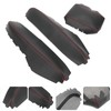3pcs Center Console Armrest Pad Covers PU Leather Protectors Fit