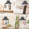 MAYJOYDIY Tree of Life Metal Key Hook Leaves Rootstocks Coat