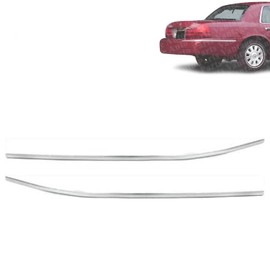 Vantage Auto Parts - Rear Bumper Trim Driver and Passenger Side Compatible with Mercury Grand Marquis 1998-2003 | Direct Replacement | ‎Chrome | F8MZ17C830AA | FO1158149