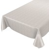 ANRO Oilcloth Tablecloth Oilcloth Tablecloth Polka Dots Plain Beige 120