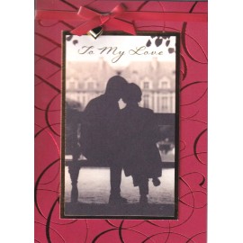 PAPYRUS VALENTINES CARD NIP MSRP $6.95 HEART CHARM CARD (N14)