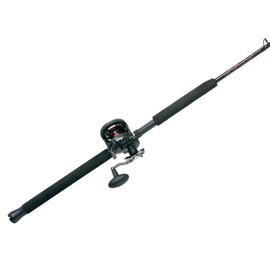 PENN 7’ Warfare Star Drag Fishing Rod and Reel Conventional Combo, 7’, 1 Tubular Fiberglass Fishing Rod with 3 Reel, Durable, Break Resistant and Lightweight,Black