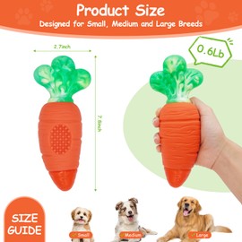 BoYoYo Indestructible Dog Toys for Aggressive Chewers with Squeaky, Dog Chew Toys for Large, Medium and Small Breeds to Keep Them Busy, Interactive Tough Squeaky Dog Toy