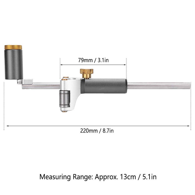 Hilitand Purpose Scriber Tool Wood Scribe Tool Wheel Marking Sliding