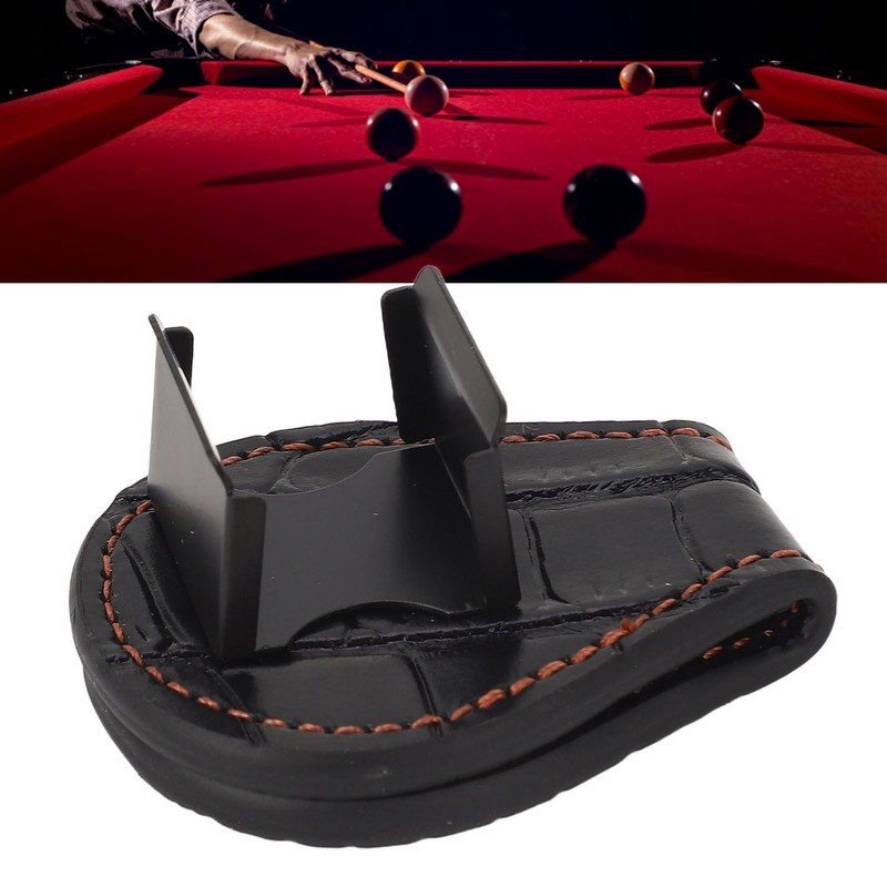 Billiard Chalk Holder Leather Portable Pool Cue Chalk Case with