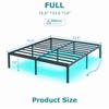 YORMDMO Full Bed Frame, 14 inch Bed Frame with LED