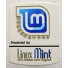 Linux Powered Mint Sticker 19 x 24mm [513]