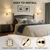 NookNova Battery Operated Wall Sconce Set of 2, 10000mAh Rechargeable