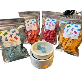 Gummy Bear Wax Melts - 4 Oz Bags - Pet Friendly - Strong Scent- Long Lasting - Eco-Friendly - Hand-Poured - Large Gummy Melts - Choose Your Scent. (Paris Nightlife)