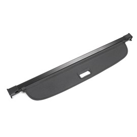 IKON MOTORSPORTS, Cargo Cover Compatible with 2019-2024 Volvo V60 All Models, OEM Style PVC & Aluminum Rod Black Security Rear Trunk Cover Security Retractable Shield, 2020 2021 2022