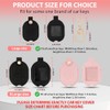 Leather Car Key Fob Cover Sleeve Protector with Keychain