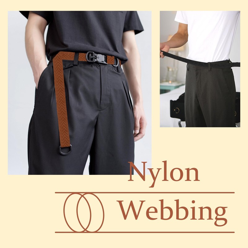 6 Rolls 1.5 inch Braid Nylon Webbing Belt Webbing Straps