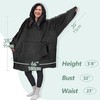 Catalonia Classy Oversized Sherpa Hoodie Blanket, Fluffy Warm Oversized Cuddly