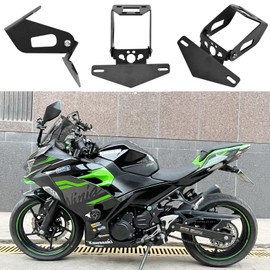 Motorcycle Tidy Tail Fender Eliminator Adjustable License Plate Bracket Holder Fit For Kawasaki Ninja400 Z400 NINJA 400 Ninja500 Z500 Compatible with OEM Turn Signal Light/OEM License plate light