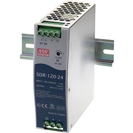 MeanWell SDR-120-48 120 W 48 V 2.5 A DIN Rail Power Supply DIN-RAIL