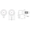 Decaura Watermark Shower Mixer Taps 1/4 Turn Twin Hand Levers