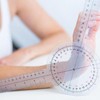 12 inch goniometer,360 Degree goniometer physical therapy,Transparent Orthopedic angle measuring