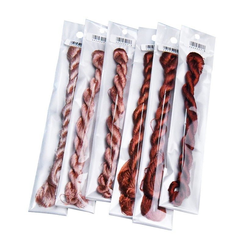 MINGGUXIUYI Natural 100% Silk Thread, Handmade Embroidery Thread, Silk Embroidery