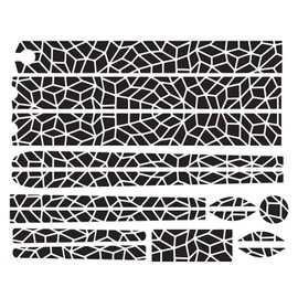 Reflective Berlin Unisex - Adult Bike Kit Mosaic Reflective Stickers, Kitmosaic Black, One Size