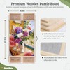 BuilderButler 2000 Pieces 2-in-1 Tilting & Rotating Puzzle Board, 40.16"x28.5"Portable