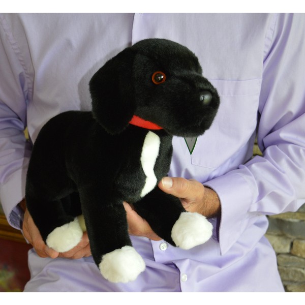 Memorable Pets Black Lab & Pit Bull Mix Dog - Stuffed Animal Therapy For People With Memory Loss From Aging And Caregivers