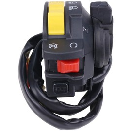 WQSING Left Handlebar Start Stop Headlight Switch Compatible with Suzuki Eiger 400 LT-A400 LT-F400 Kingquad 400 Vinson 500 Ozark 250 Quadsport 250 Quadmaster 500 Quadrunner 500 37400-27H00 37400-09F02