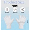 4 Pairs Eczema Gloves, Fingerless Cotton Gloves for Dry Hands,