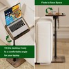 promitop TV Tray Side Table for Couch - 360° Swivel