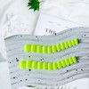 Fluorescent Green Press on Nails Short Square,Xcreando Acrylic Nails Fake